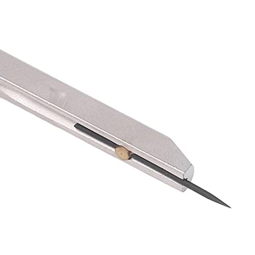 ECG Ruler, 0-2.4 Inch Divider Measuring Tool Made of Stainless Steel, Compass for Breastfeeding, Drawing, Practical Carry in the Bag (Black) Black