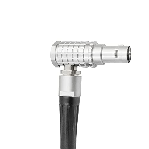 D-TAP to 2 Pin Lemo-Compatible Male Power Cable Suitable for Teradek Z Cam ARRI RED DJI TILTA Paralinx Preston Transvideo Offhollywood Switronix Panasonic (Right Angle) Right angle