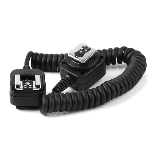 PIXEL 5.91' / 1.8m E-TTL Off Camera Flash Speedlite Sync Cord Hot Shoe Cord Compatible with Canon T8i, T7i, T6, T6i, T5, T5i, SL3, 90D, 80D, 77D, 60D, 7D, 750D,6D2, 5D, M3, M5, M6 etc, Replaces OC-E3