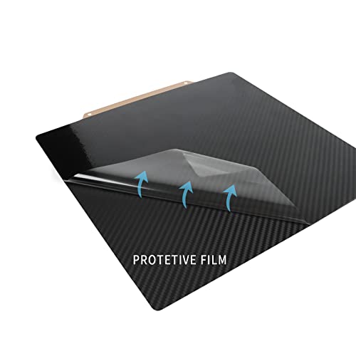 IdeaFormer PEI Sheet Carbon Fiber PET+Coating PEI Plate 235x235mm, Double-Side Printing Build Plate, Spring Steel Plate for creality Ender 3/3 V2/3 Pro/3 Neo/Ender 3 V2 Neo/ 3 S1/3 S1 Pro/Neptune 3 235x235 1Pcs Double Sided PET+PEI