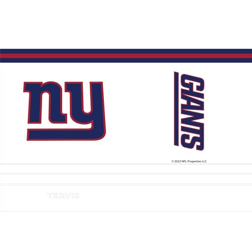Tervis Traveler NFL New York Giants - Arctic Triple Insulated Tumbler Travel Cup Keeps Drinks Cold & Hot, 30oz, Stainless Steel Multicolor