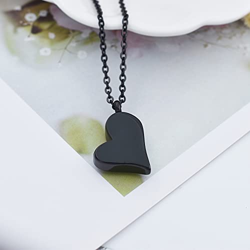 Forever in My Heart Cremation Jewelry for Human Ashes Dad/Mom/Grandpa/Grandma Keepsake Urn Necklace 316L Stainless Steel Memorial Ash Jewellery B-Dad
