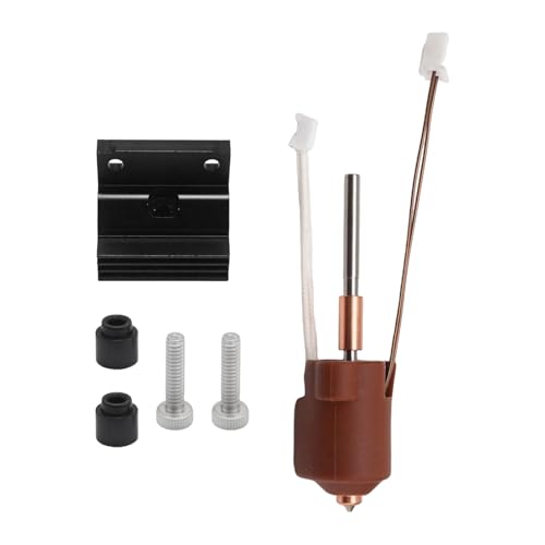 Hoypeyfiy K1C Ceramic Heating Block Kit, K1 Max/K1C Hotend Kit, 3D Printer Parts All Metal Quick-Swap Nozzle Kit Heat Break 300°C High Temperature 600 mm/s High Flow type2