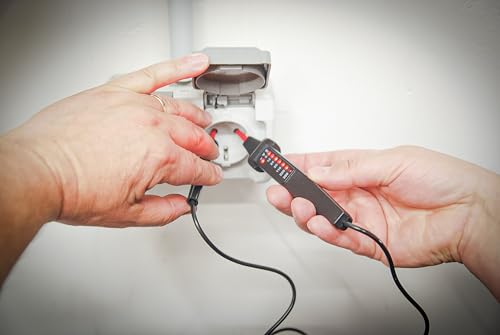 Kraftmann Voltage Tester, 6 V 726 | DC 6 - 12 - 24 - 110 - 220 - 380V | AC 110 - 220 - 370V | Double insulated tip 6 - 380 V