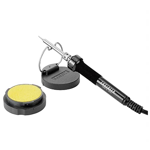 Portable Soldering Iron tip Sponge Cleaner, Watertight/airtight Carry case with Integrated Soldering Iron 'Rest bar'. Made in Japan. ENGINEER ss-05 Black