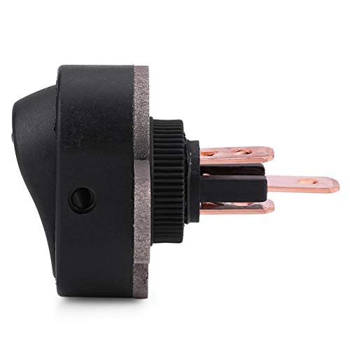 Motorcycle LED Headlight Switch, 12 V Motorcycle Scooter Switch On/Off Headlight Handlebar Waterproof Switch Button Pressure Switch (D Type)