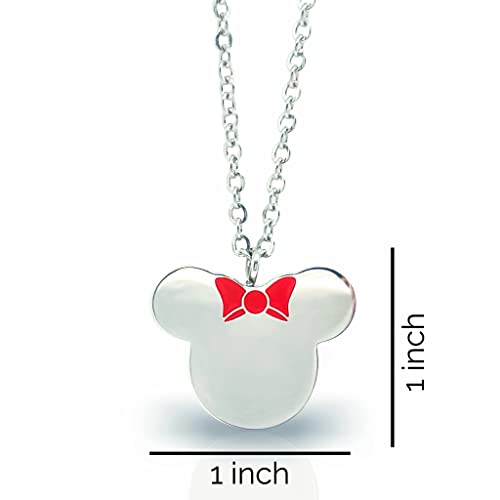 FIKA Mickey Cremation Ashes Remembrance Urn Pendant Necklace Jewelry Filling Kit Included Minnie