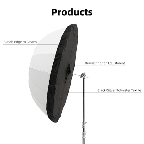 Godox DPU-165BS 165cm 65" Photography Umbrella Diffuser Soft Cloth 65inch/165cm Black/Silver