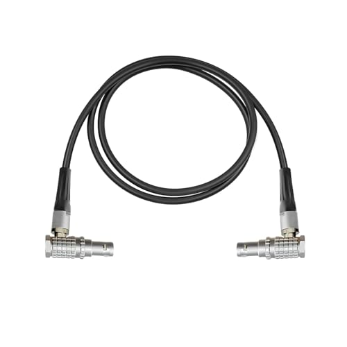 Lemo-Compatible 0B 2 Pin Male to Male Right Angle Power Cable Suitable for Teradek Bond ARRI Alexa, Z CAM E2, DJI RS2/RS3, Tilta Float Gimbal, SmallHD, Vaxis, Blackmagic, 39”