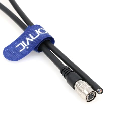 Hirose 6 Pin Female to Open End High Flex Twisted Power I/O Cable for Basler Sony AVT GIGE CCD Industrial Cameras 10M/32.8ft Straight