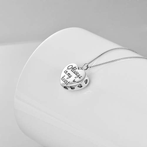 VONALA Butterfly Ashes Necklace/Animal/Triple Moon 925 Sterling Silver Urn Pendant Cremation Jewellery for Ashes Keepsake Gifts… Elephant