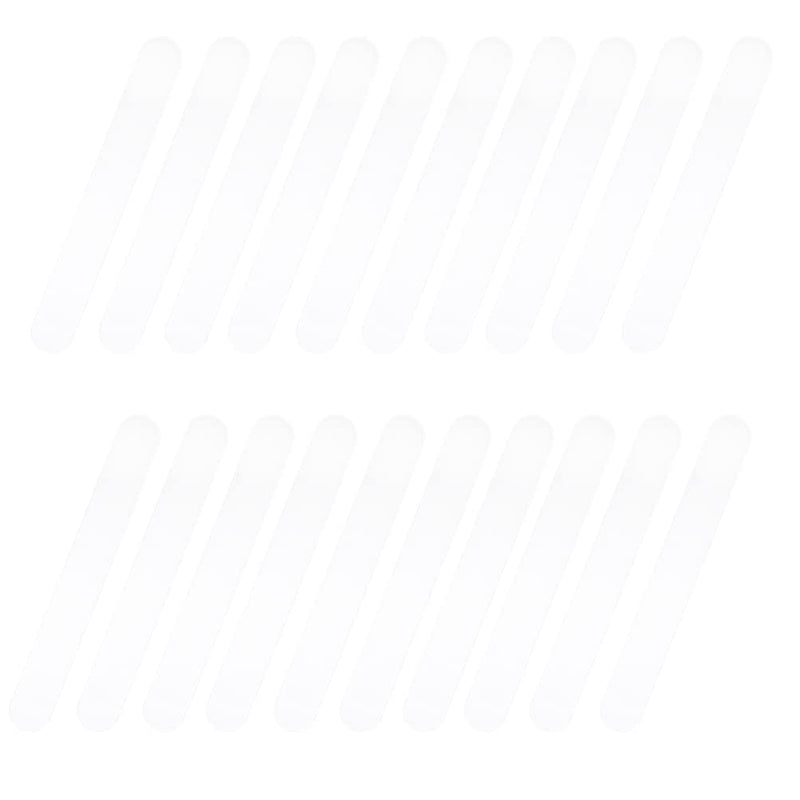 [Australia - AusPower] - 25pcs Plastic Scrapers Lip Cheek Retractors, Spatulas for Dentist Healthy Oral Care Help Fight Bad Breath Transparent 