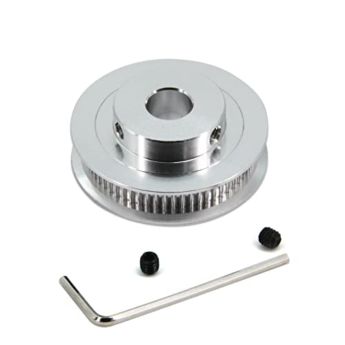 2GT Pulley 60 Teeth 10mm Bore 60T Timing Belt Pulley Synchronous Wheel Aluminum for Width 6mm Belt 3D Printers Parts, 4pcs/Pack(Size: 60T-10mm Bore)
