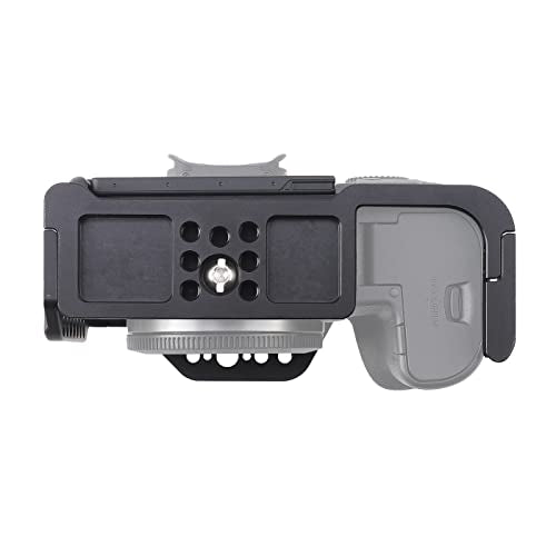 Hersmay EOS R6 II / R6 III Camera Cage with Top Handle for Canon EOS R6 Mark II, R6 Mark III Mirrorless Camera Aluminum Alloy Film Movie Making Camera Video Cage with Shoe Mount For Canon EOS R6II/III