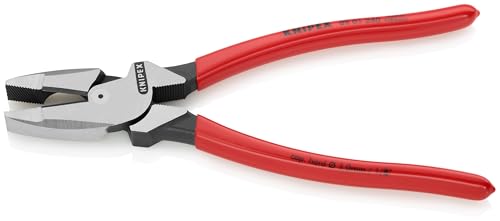 KNIPEX 09 01 240 high leverage lineman side-cutting pliers with New England head