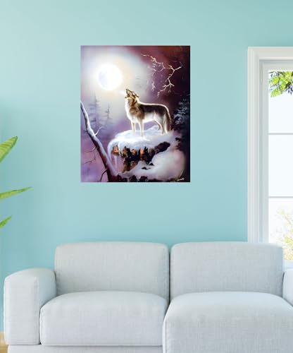 Impact Posters Gallery Warrior's Wolf Song Native American Wall Decor Art Print Poster Picture (16x20)