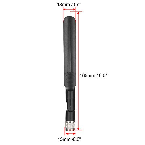 sourcing map GSM GPRS WCDMA LTE Antenna 3G 4G 5dBi 780-960/1710-2700MHz TNC/RP-TNC Connector Omni Direction Foldable Paddle Type TNC Connector TNC Plug
