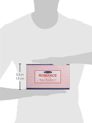 Puckator Satya Nag Champa Incense Sticks - Romance Scent - Spiritual Insensé Sticks - Zen Meditation Gifts - Organic Incense Sticks - Insense - Insencesticks - Rituals Fragrance Sticks - 12 Pcs