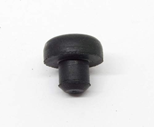 [Australia - AusPower] - Pkg of 8 - Black SBR Rubber PUSH-IN BUMPER - Bumper Diameter - 1/2", Bumper Height - 7/32", Fits Panel Hole Diam 1/4" 