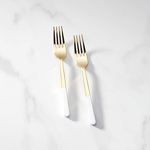 Kate Spade New York Love 2-Piece Tasting Fork Set, 0.40 LB, Metallic Forks, Set of 2