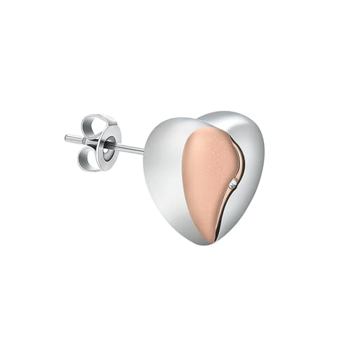 Minicremation Cremation Jewelry for Ashes Urn Ash Heart/Teardrop/Star/Butterfly Earrings for Ashes for Women Urn Keepsake Memorial Earrings Holder for Women Girls Style-Heart-Rose Gold
