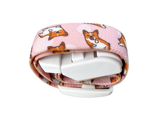 Professional Medical Vein Stain with Quick and Slow Release Buckle, Latex-Free Rubber Band, Cute Corgi Puppy Pattern, Nurse Gift Idea