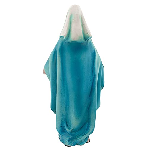 6" Tall Painted Blessed Mother Statue | Patron Saint of All Humanity | Great Catholic Gift for First Communion or Confirmation | Classic Christian Home, Office, and Classroom Decor