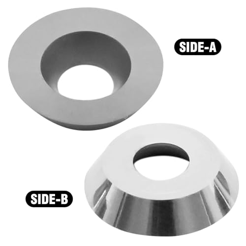 Hoypeyfiy 5 x 8.9 mm indexable inserts and 5 pieces 12 mm wood turning accessories, woodturning tool set, finisher tool