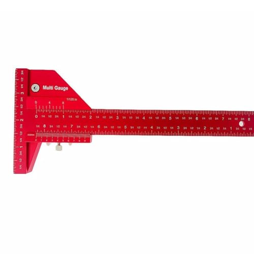 T Ruler Scribing Ruler Woodworking Pen Stainless Steel Speed Marker Scribing Tool Precise Angle Measuring Tool for Woodworking DIY Projects
