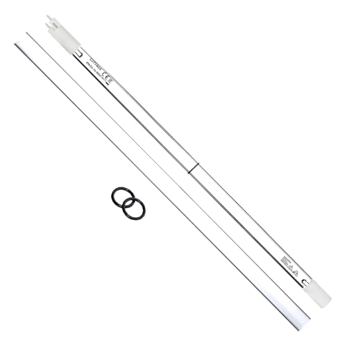 Combo Package UV Bulb S463RL and Quartz Sleeve QS-463 with O-Ring Set, for the S5Q-PA, SSM-24, S5Q & S5Q-Gold Series UV System, Premium OEM Compatible, Guaranteed for 1 Year