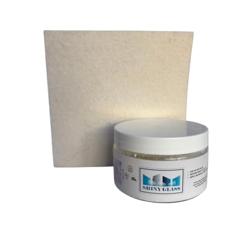 Cerium oxide powder with wool felt pad, 3.52 oz polishing finishing compound, TREO 99.95%
