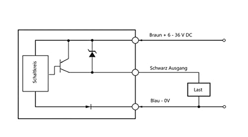 Inductive Sensor M5 Nickel-Plated Brass, PNP NC, Compact Design Diameter 5 mm, IP65, Inductive Proximity Switch Inductive sensor M5 - nickel-plated - 1.5 mm PNP NC