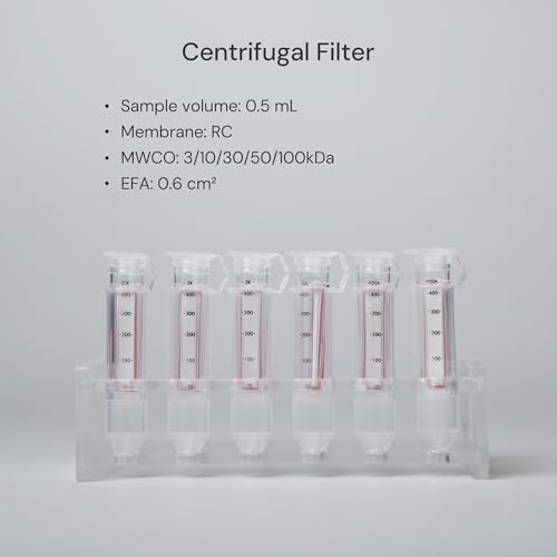COBETTER 10kDa Ultra Centrifugal Filter Unit, 0.5mL RC membrane with snap caps, 24 pack