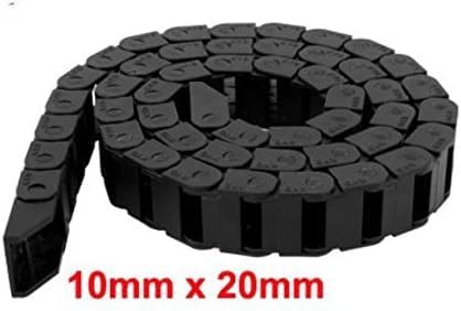 [Australia - AusPower] - 1M Black Plastic Drag Chain Cable Carrier R18 10 x 20mm for CNC Router Mill 