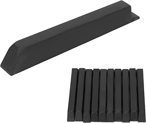 Jiayouy 88 Key Piano Keytops Plastic Piano Key Tops Replacement Black + White Complete Set