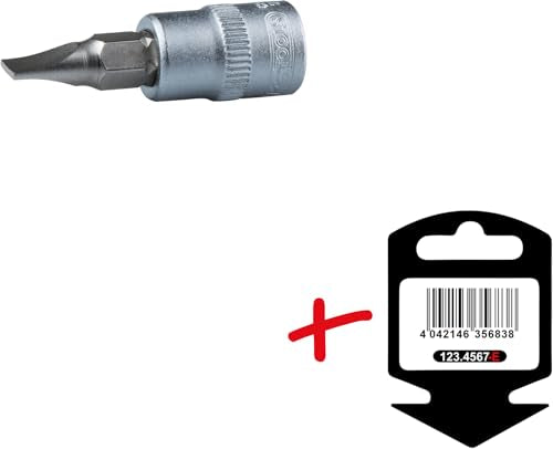 KS Tools 3/8 Inch Bit Socket Slotted 10 mm on Hanger