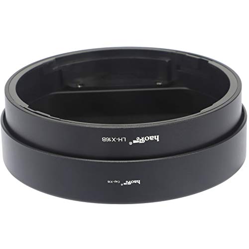 Haoge LH-X16B Square Metal Lens Hood Shade with Metal Cap for Fujifilm Fuji Fujinon XF 16mm F1.4 R WR Lens xf16mm/f1.4 on Camera XS-10 X-H1 X-Pro3 X-Pro2 X-Pro1 X-T4 X-T3 X-T2 X-T1 X-T30 X-T20