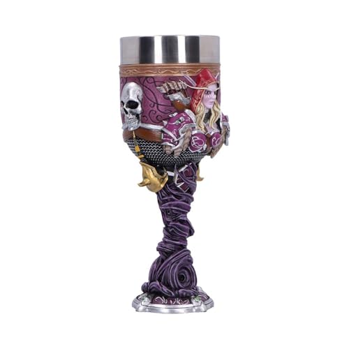 Nemesis Now World of Warcraft Sylvanas Goblet, 19.5cm, Banshee Queen Collectible Drinkware, Officially Licensed WoW Merchandise