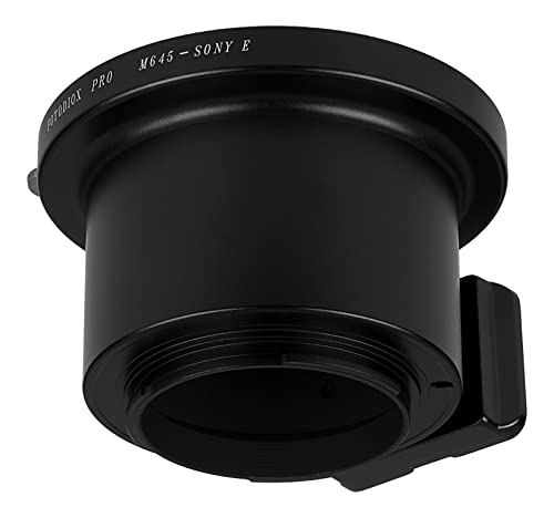 Fotodiox Pro Lens Mount Adapter - Compatible with Mamiya 645 Mount Lens to Sony Alpha E-Mount Mirrorless Cameras Mamiya 645 MF
