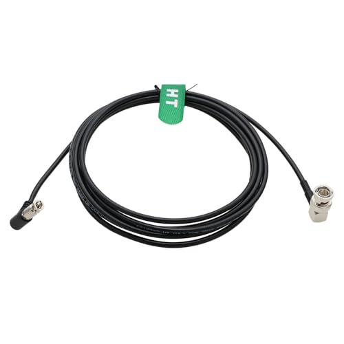6G SDI 1080p Video Cable High Density for Blackmagic Video Assist 4K 5" Monitor, Micro Studio Camera 4K G2 DJI Lightbridge 2, Right Angle HD Micro BNC to BNC Male 1.5m