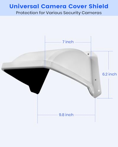 Universal Security Camera Sun Rain Cover Shield for Outdoor CCTV Camera 1 Pack
