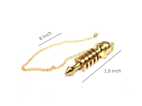 Jet 4 isis Gold Plated Metal Pendulum Dowsing Healing Chakra Balancing Meditation Chakra Balancing Reiki Grid Healing Meditation Witchcraft Wicca Approx 25-30 Grams