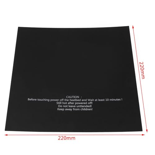 5Pcs 220X220Mm 3D Printer Adventurer 4 Build Plate, Adventurer 4 Build Plate Part Heated Bed Plate Printing Stickers