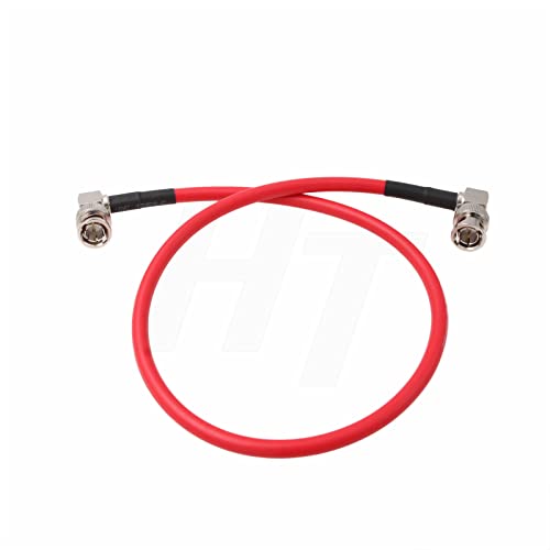 4K 12G SDI Raw Video Cable for Sony FS7 FX9 FX6 Camera Blackmagic SmallHD Atomos Monitor Right Angle BNC Canare LV-61S 75 ohm Coaxial Shielded (30cm, Red) 30cm
