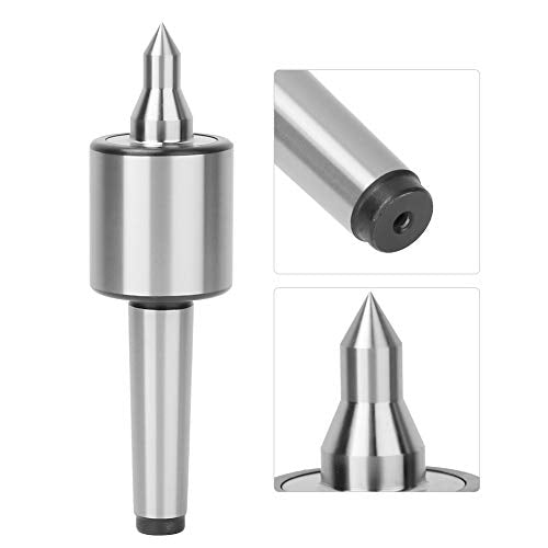 Rolling Center Revolving Center, MT2 High Precision Triple Bearing Live Centre Turning Centre for Turning Metal Lathes for High Speed Lathes, Default