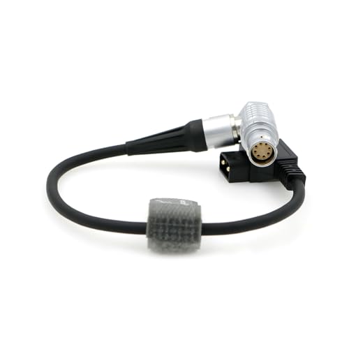Arri Alexa Mini Camera Power Cable Right Angle 2B 8 pin Female to D-tap 25cm Right angle 8 pin 9.8in/25cm