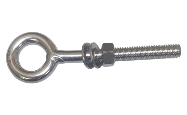 [Australia - AusPower] - US Stainless Stainless Steel 316 Eye Bolt 1/2" x 6" Whitworth Short Thread Marine Grade Pitch of 12 