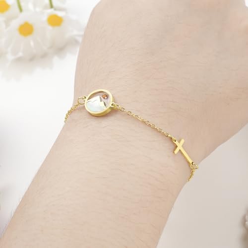 Sereney Mustard Seed Bracelet Baptism Confirmation Bracelet for Women