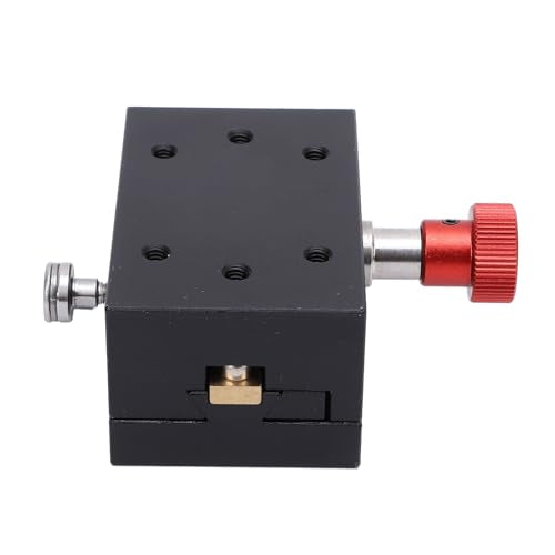 Adjustable Dovetail Slide Precision Linear Stage 40mm Travel Rack & Pinion X-Axis Manual Fine Adjustment Platform for CNC Machining Applications