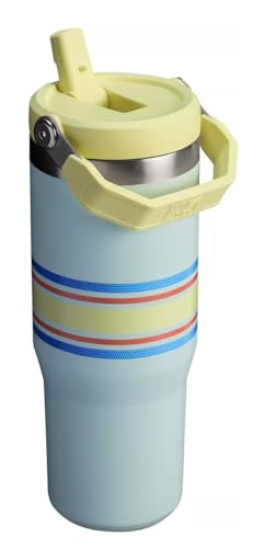STANLEY The Varsity Ice Flow Tumbler, Flip Straw Lid, 30 oz. - Mist Mesh Stripe